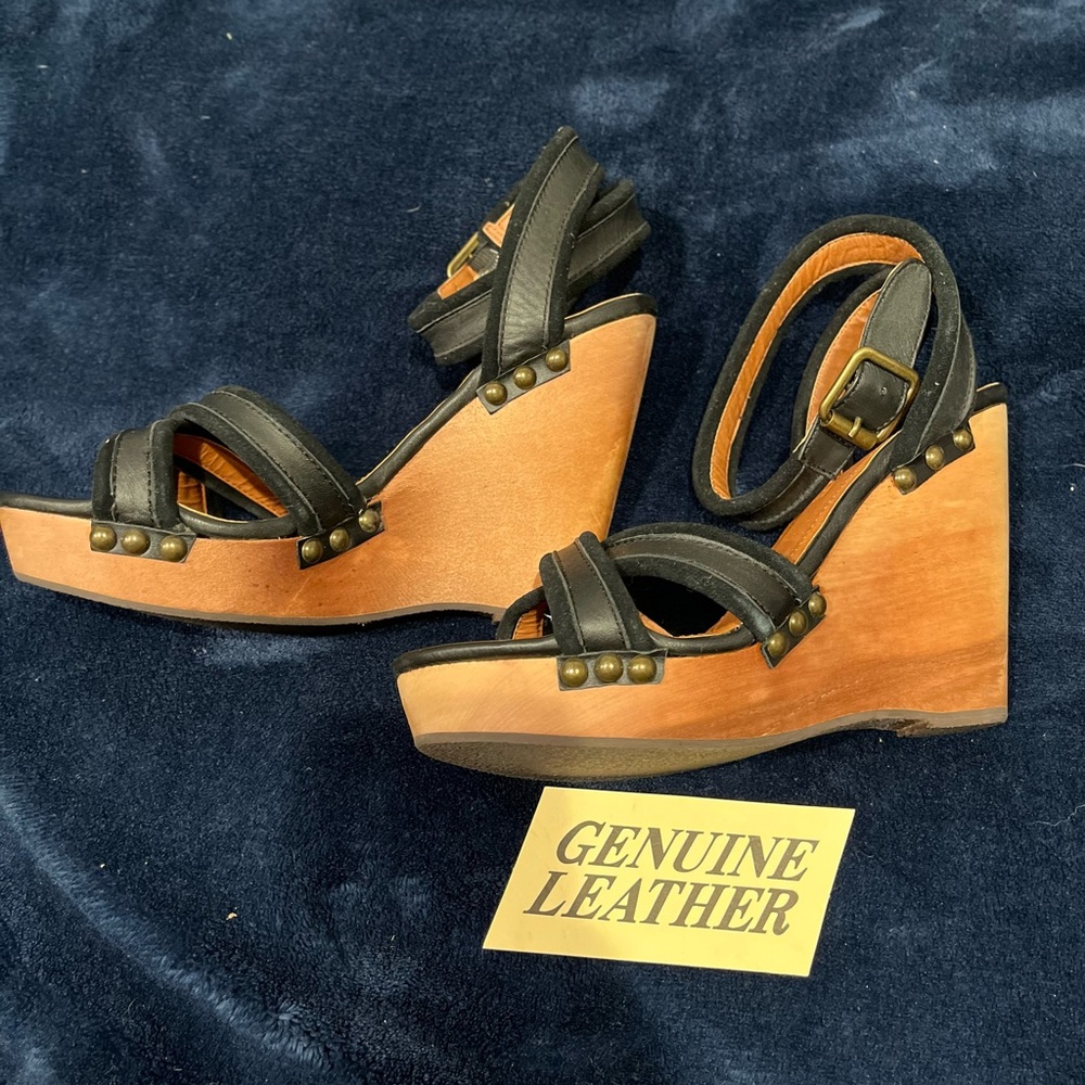 Colin Stuart ankle strap genuine leather shoes size 8B